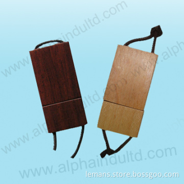 Wood USB Flash Drive With Lanyard (ALP-015U-1)